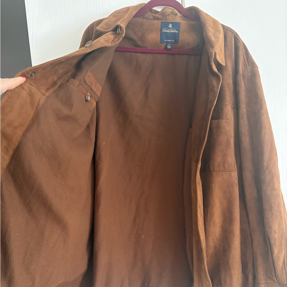 Brooks Brothers Brown Suede Men’s Jacket - Picture 8 of 12